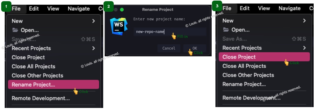 JetBrains 프로젝트 이름 변경 1