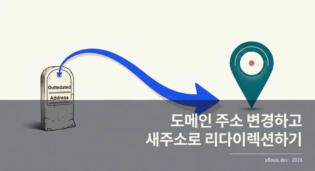 도메인 주소 변경하고 새주소로 리다이렉션하기