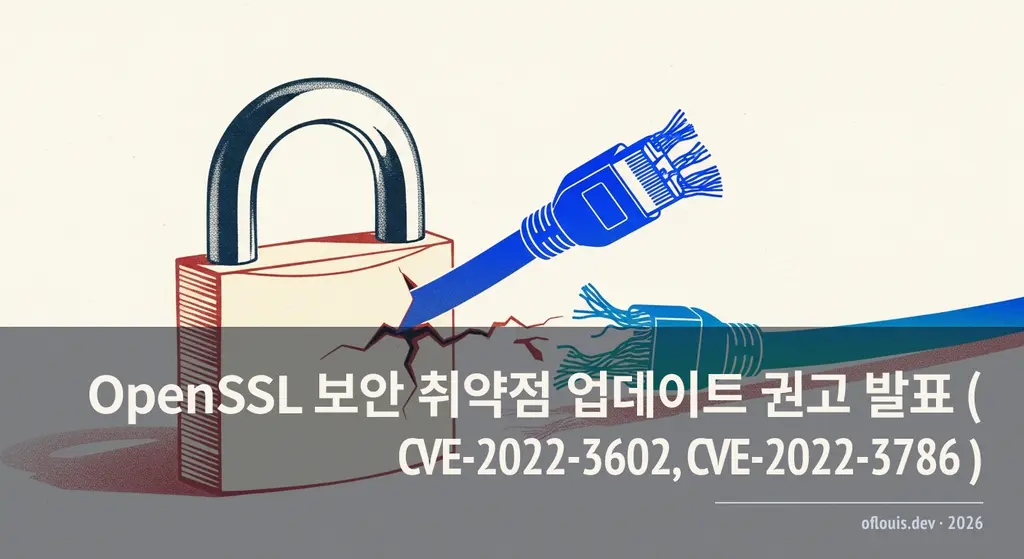 OpenSSL 보안 취약점 업데이트 권고 발표 ( CVE-2022-3602, CVE-2022-3786 )