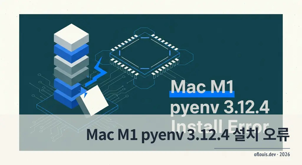 Mac M1 pyenv 3.12.4 설치 오류