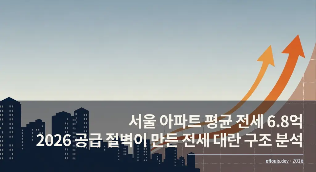 서울 아파트 단지 전경 — 2026 전세값 사상 최고치