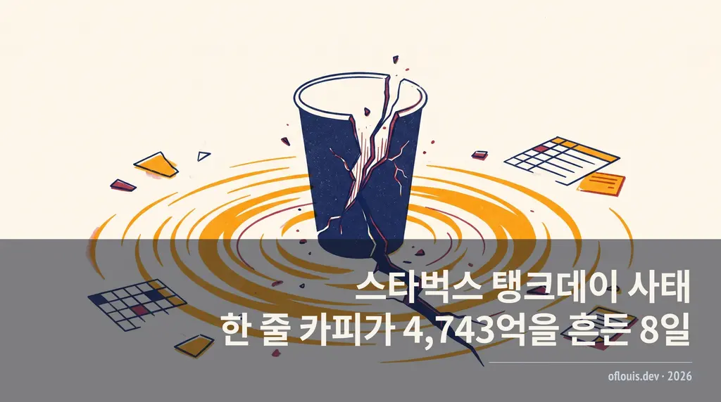스타벅스 코리아 탱크데이 사태 — 마케팅 카피 한 줄에서 시작된 8일의 연쇄 반응 타임라인