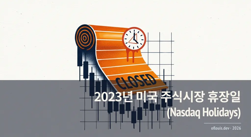 2023년 미국 주식시장 휴장일 (Nasdaq Holidays)