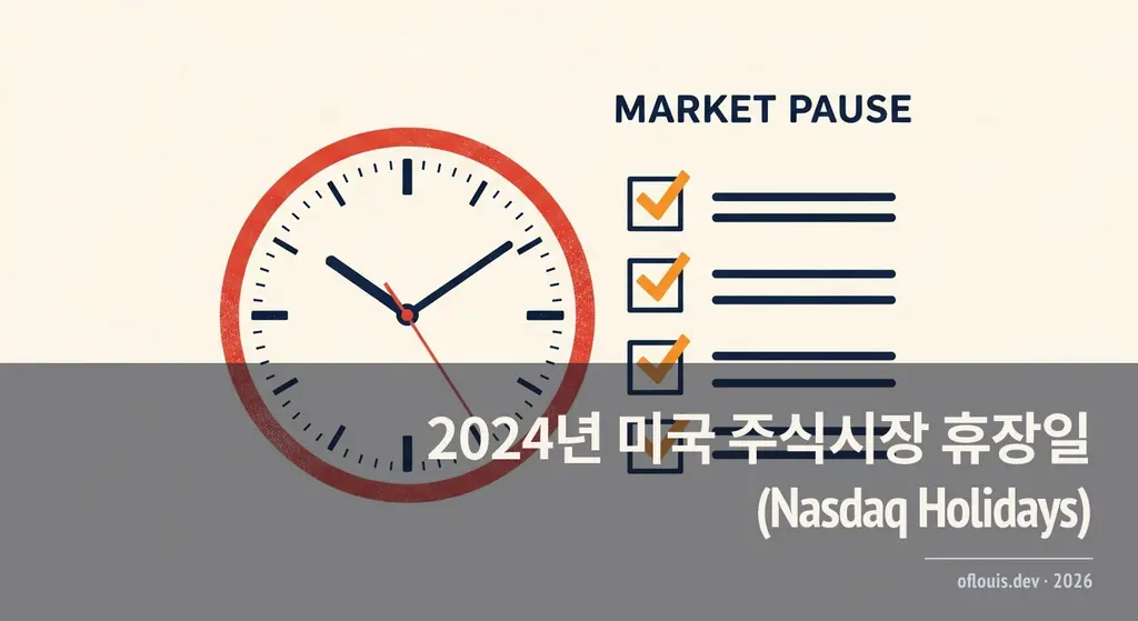 2024년 미국 주식시장 휴장일 (Nasdaq Holidays)